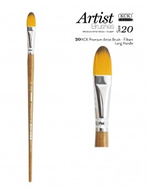 KCK PREMIUM FLAT LONG HANDLE BRUSH - BR 121FR #20